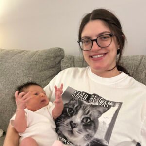 Savannah and her baby.