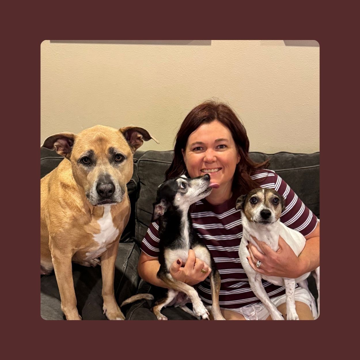Holly and her dogs
